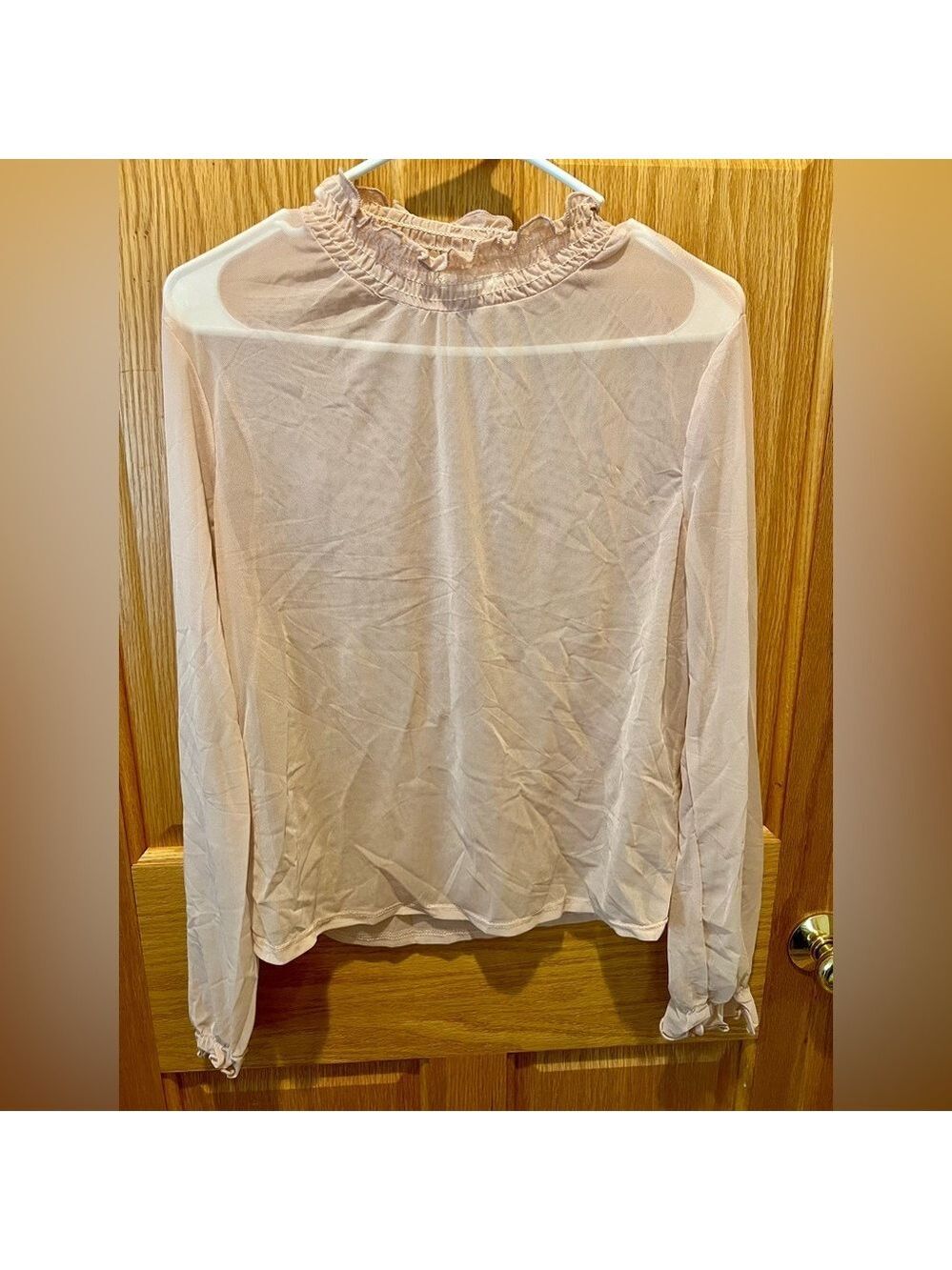 New Dolls Kill Heart Hips Not Holding Back Long Sleeve Top Sheer